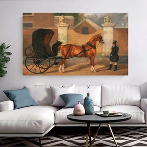 Charles Hancock - Gentlemen's Carriages- A Cabriolet Wandkunst, Reproduktion Kunst Leinwand, Pferdeposter, Ausstellungsdruck, Warenkorb Gemälde