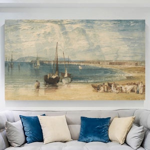 Turner Weymouth Seascape Canvas Print: Coastal Wall Art