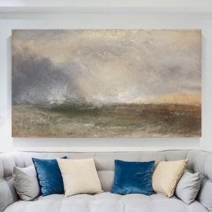 Turner Stormy Sea Canvas Art Print: Coastal Home Decor