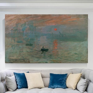 Claude Monet&#39;s Impression Sunrise (1872) Wall Art, Reproduction Art, Modern Wall Decor, Fine Art, Famous Painting Art, Gift For Home
