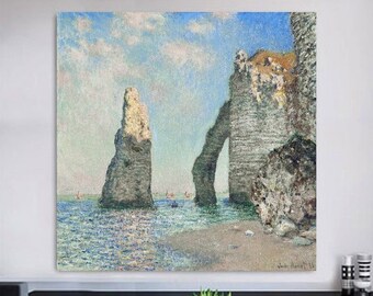 クロード・モネの海景アート プリント: エトルタ フランス