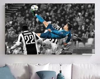 Cristiano Ronaldo Wall Art, Cristiano Ronaldo Canvas, Cristiano Ronaldo Prints, Cristiano Ronaldo Poster, Canvas Football, Gift For Men, CR7