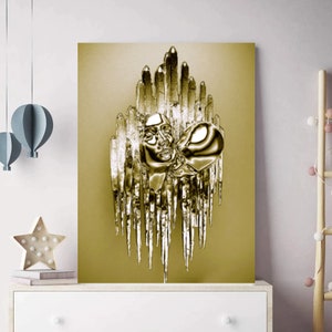 Gold Canvas, Kissing Lovers Painting, Hugging Couple Wall Design, Kissing Art Print, 3D Effect Art, Canvas Love Heart Wall Art
