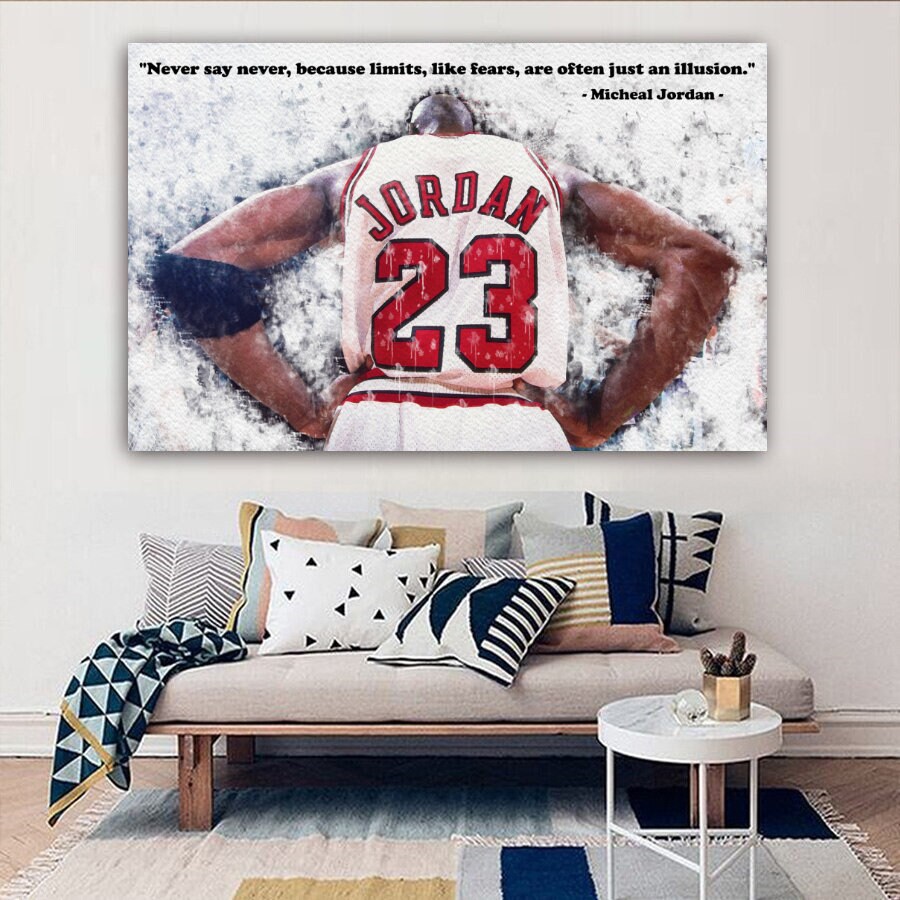 Michael Jordan Quote Poster Michael Jordan Canvas Etsy