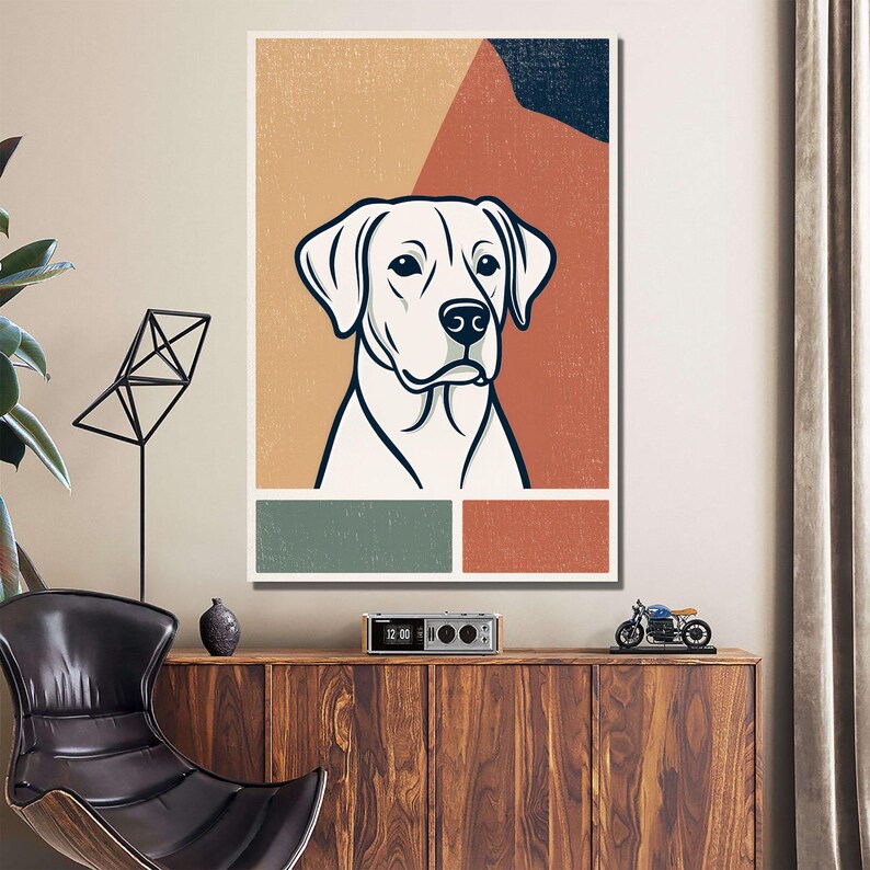 Personalized Dog Portrait Art: Custom Pet Canvas Print - Etsy