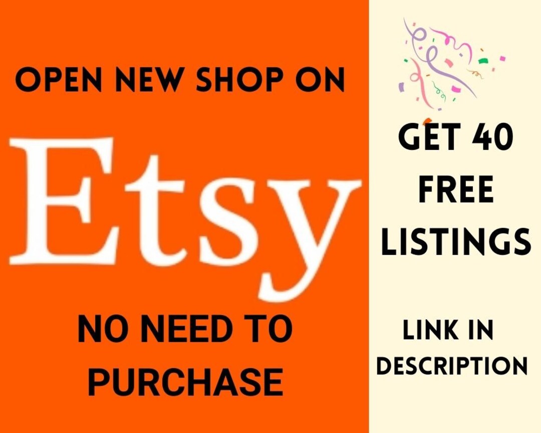Get 40 Free Listings, 40 Free Etsy Listing, Earn Free Listings, New