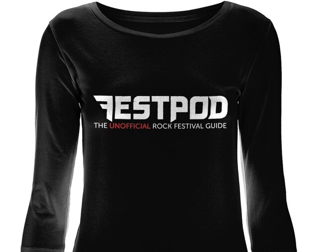 EP07 Women's 3/4 Sleeve Stretch T-Shirt Festpod White Logo