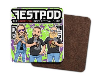 4 Pack Hardboard Coaster Splatterhouse design Coasters