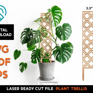 Plant Trellis 8 Laser SVG Cut File - Glowforge Ready