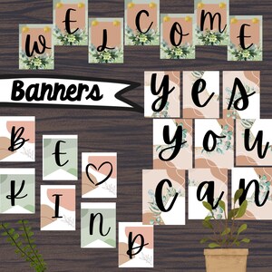 BLISSFUL BLUSH Klassenzimmer Decor Bundle | Natürliche Klassenzimmer Dekorationen | Beruhigende Klassenzimmer Etiketten | Neutrales Modernes Klassenzimmer| Bearbeitbaren Bild 6