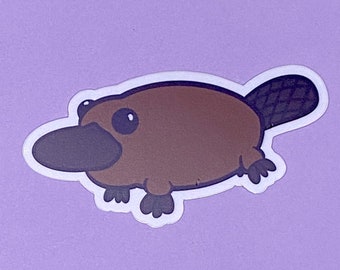 Platypus | Sticker | Vinyl Sticker | Waterproof Sticker | Animal Stickers | Bumper Sticker | Car Sticker | Platypus Sticker | Cute Sticker