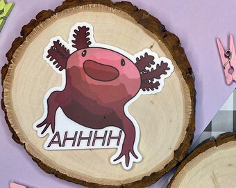 Axolotl | Stickers | Axolotl Sticker | Axolotl Plush | Axolotl Earrings | Waterproof Sticker | Mirror Decal | Laptop sticker | Decals | Axo