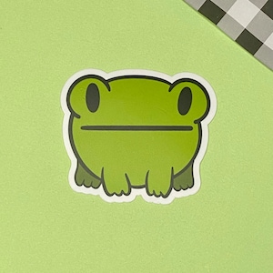 Ranas / Pegatinas / Rana y Sapo / Cocodrilo Rana Verde / Froggy / Pegatina impermeable / Calcomanía de espejo / Pegatina para computadora portátil / Calcomanías / Pegatinas de rana