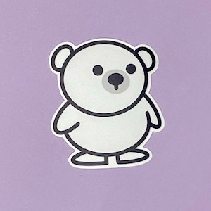 Bear stickers | Bear | Gloomy bear | Sticker | Stickers | Car decal | Mirror decal | Cute bear | Vinyl sticker | Cute sticker | Polar Bear