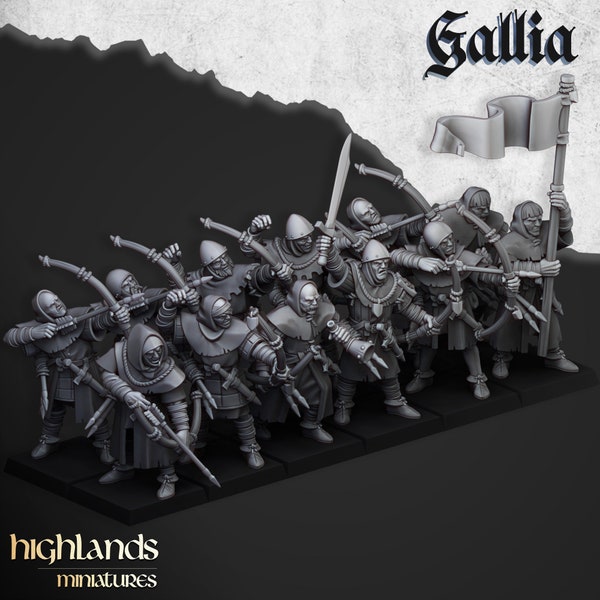 Gallian Archers by Highlands Miniatures