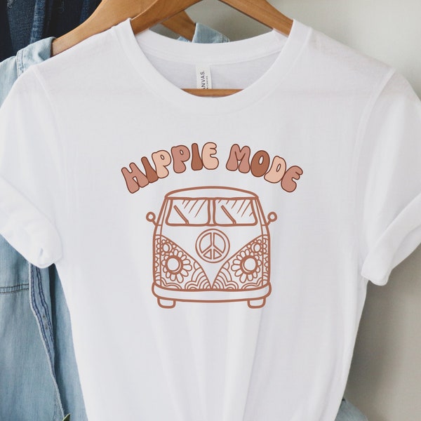 Hippie Mode, Hippie Clothing, Hippie Tee, Hippie Tshirt, Boho Clothing, Boho Shirt, Hippie Shirt, Gift for Her, Camping Shirt, Camping