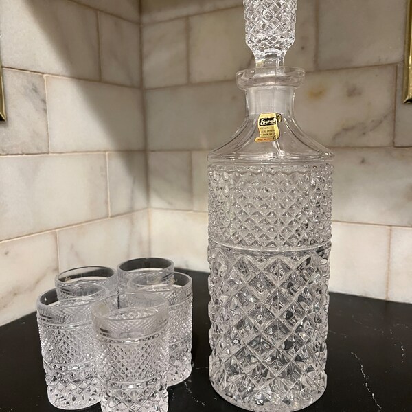 Vintage Decanter Lead Crystal Etsy