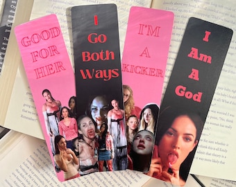 Jennifer's Body Bookmark, Good for Her Bookmark, Horror Movie Bookmark, Handmade Bookmarks, Book Lover Gift, Laminated, Feminist Bookmark