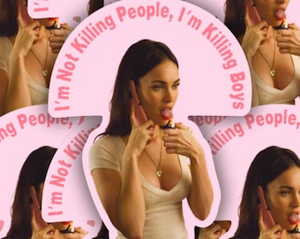 Jennifer's Body Sticker, Good For Her Sticker, Mirror Matte Sticker, Die Cut Sticker, Horror Movie Sticker, Horror Sticker, Megan Fox