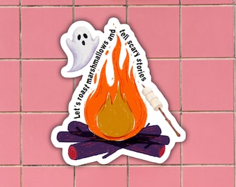 Sticker Summerween, Hot Ghoul Summer, Beach girl goth, Sticker Halloween, Été slasher, Été effrayant, Sticker horreur, Sticker citrouille