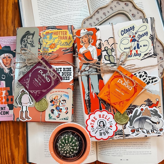 Western Blind Date with a Book, Mystery book Gift, Surprise Book Box, Vintage Western Novel, Rustic Cowboy Story, Book Lover Gift, Vintage