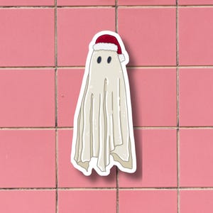 Creepmas Sticker, Merry Gothmas Sticker, Merry Hexmas, Horror Sticker, Glossy Sticker, Die Cut Sticker, Christmas Gift, Stocking Stuffer