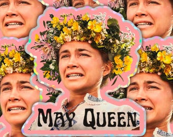 Midsommar Sticker, A24 Sticker, Good For Her Sticker, Glossy Glitter Sticker, Die Cut Sticker, Horror Movie Sticker, May Queen Sticker, Dani