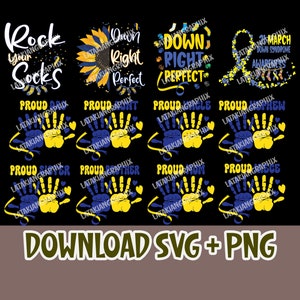 Down Right Perfect Svg, World Down Syndrome Day Bundle svg, Down Syndrome Awareness, Down Trisomy 21,Blue And Yellow, 21 March Svg, WDSD Svg