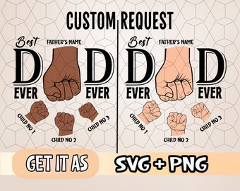 Custom Request ,Father's Day Fist Bump Svg, Father's Day SVG, Baby Toddler Kid Dad Fist Bump SVG, Digital download Cut files,Family SVG,