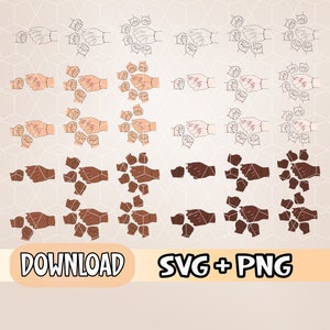 Moms and Daughters Fist Bump Svg, Mother&#39;s Day SVG,Baby Toddler Kid Mom Fist Bump SVG, Digital download Cut files,Family SVG,Customized name