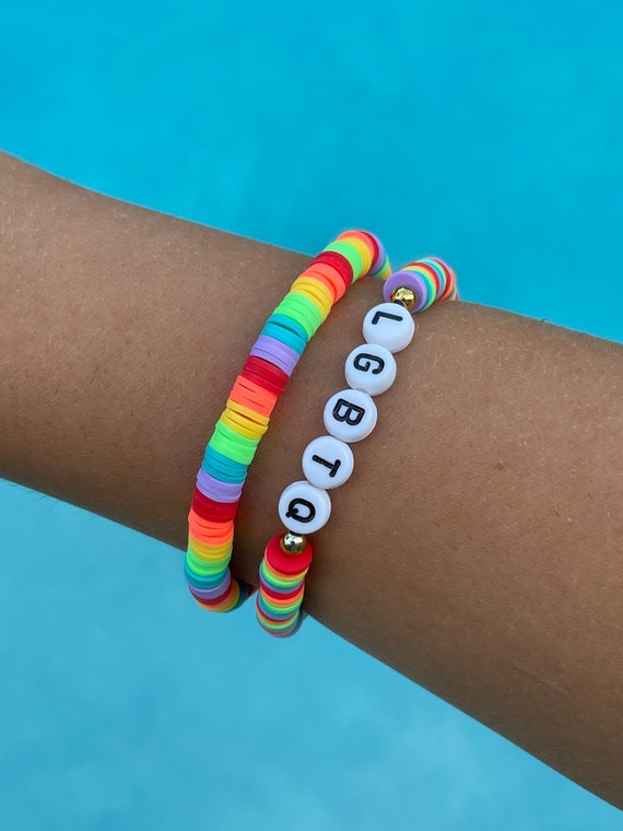 Rainbow Armband Set – 2 Stück Handgemachte Pride Armbänder Für Lesben & LGBT