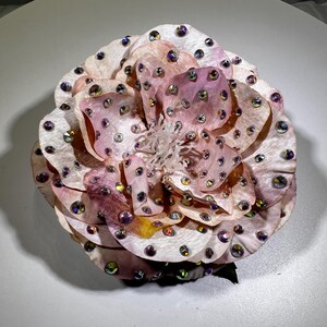 Pale Pink English Rose Hair Flower