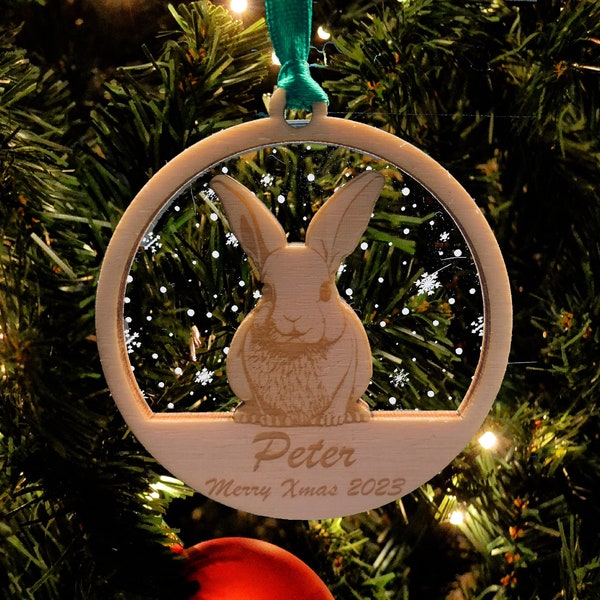Rabbit Ornament Etsy