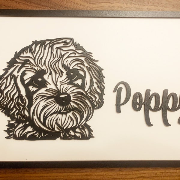 Personalised Cavapoo Art - Cavapoo Plaque - Cavapoo Gift - Cavapoo Sign - Cavapoo Frame - Cavapoo Decor - Dog Lover Gift - Christmas Gift