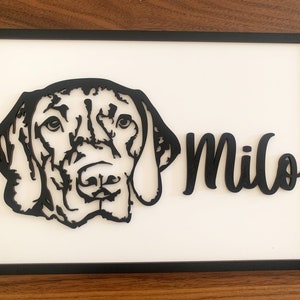 Personalised Vizsla Art - Hungarian Vizsla Plaque - Vizsla Gift - Vizsla Sign- Vizsla Frame - Vizsla Decor - Dog Lover Gift - Short Hair Viz
