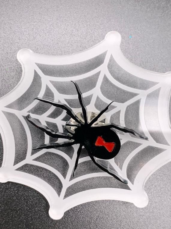 Black 2024 widow brooch