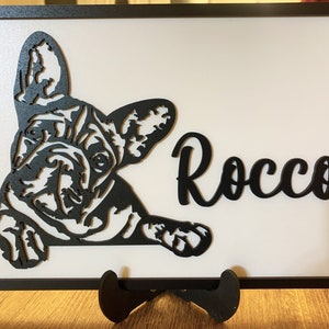 Personalised French Bulldog Wall Art - Frenchie Plaque - French Bulldog Gift - French Bulldog Plaque - French Bulldog Sign - Dog Lover Gift