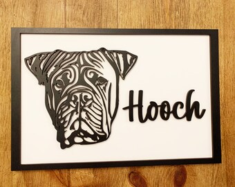 Personalised Mastiff Art - Mastiff Plaque - Mastiff Gift - Mastiff Sign - Dog Lover Gift - Dog Birthday - Mastiff Memorial - English Mastiff