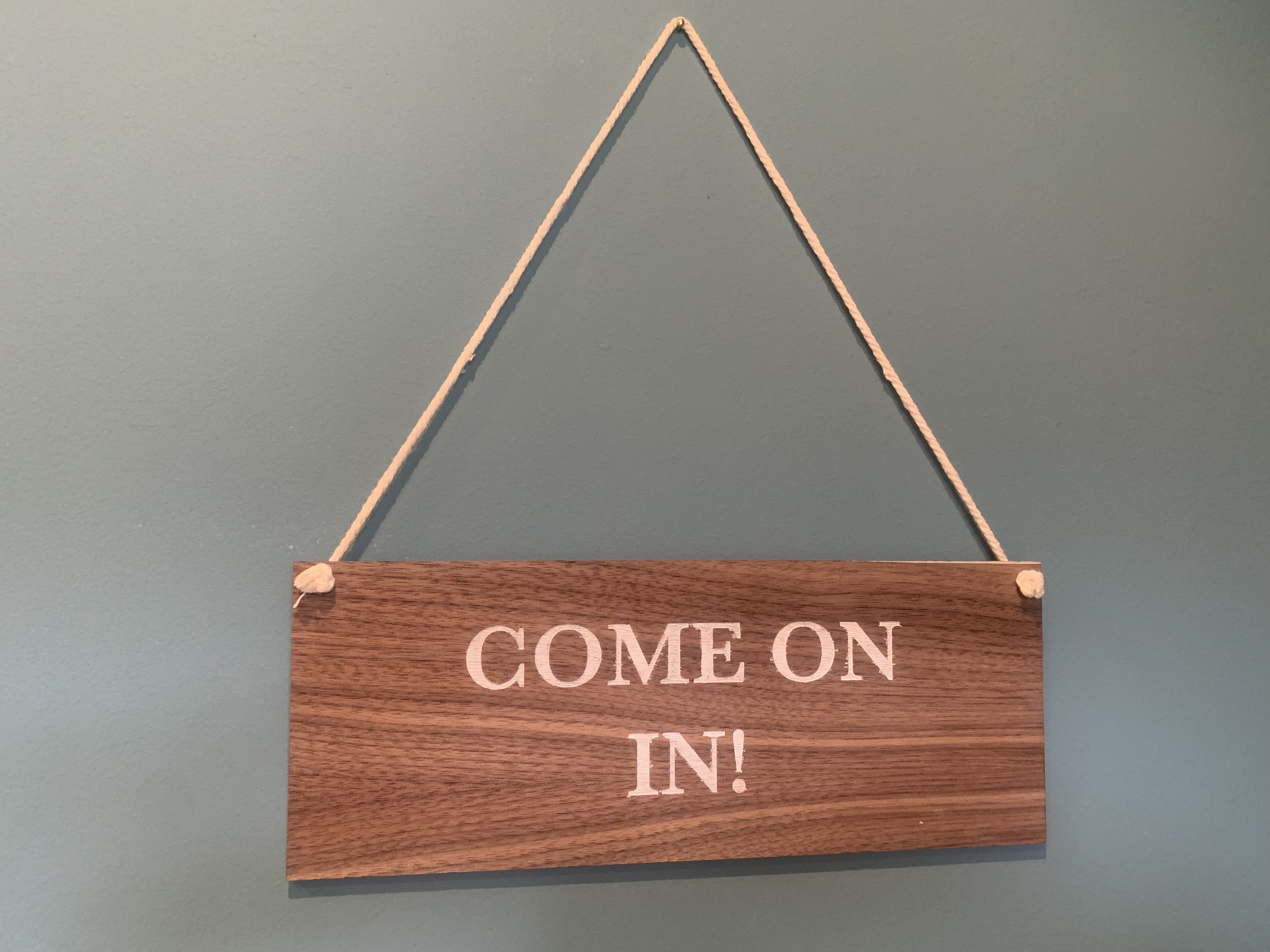 Fully Customisable Hanging Wood Sign - Wall Door Hanging Plaque ...