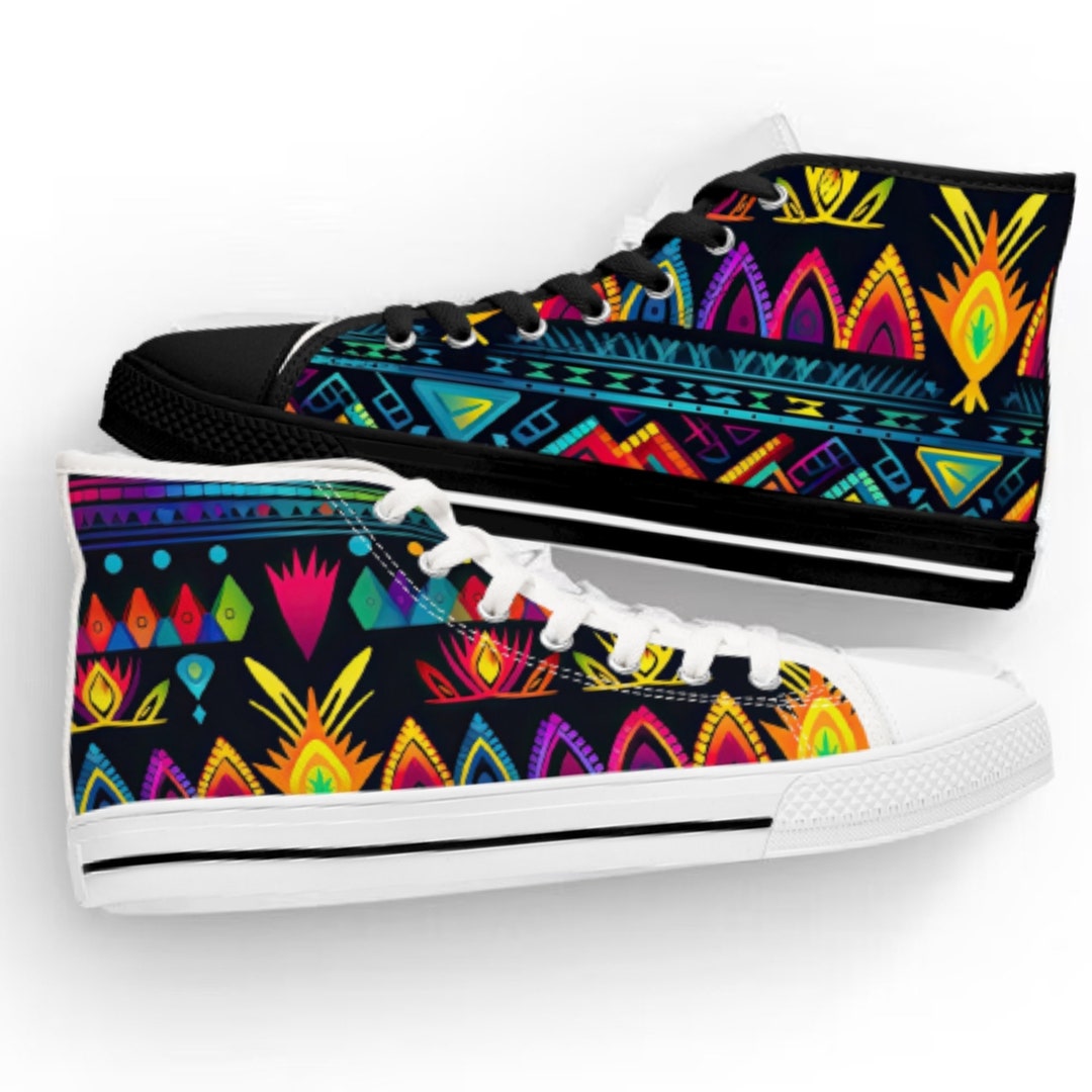 Aztec Hawaiian Pineapple Print Women's Sneakers