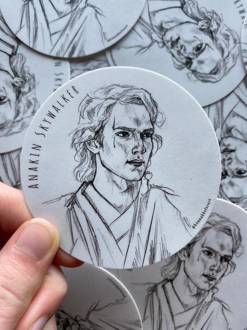 Anakin Skywalker Vinyl Sticker - Etsy