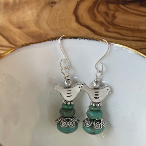 Boho little birds earrings
