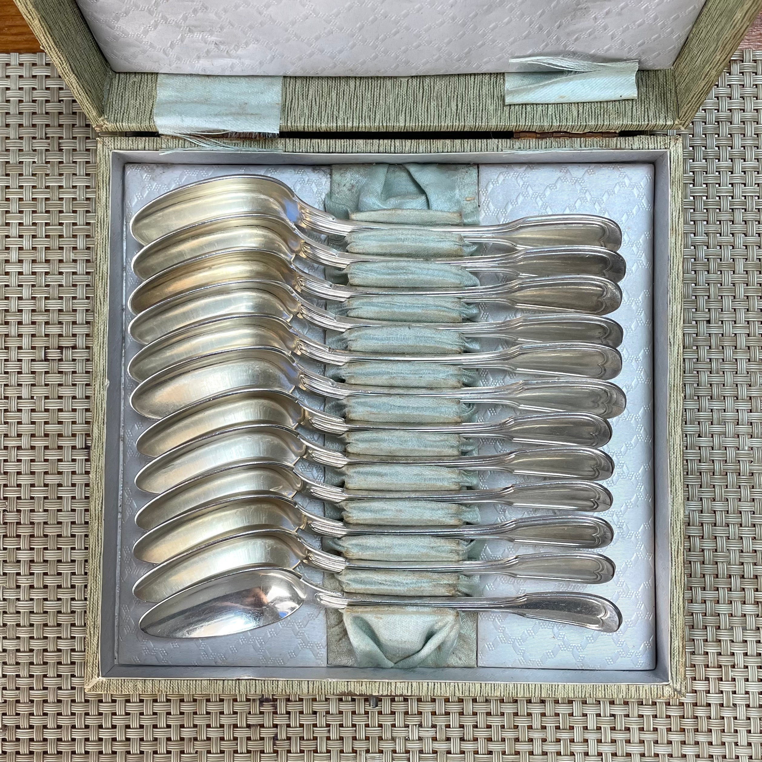 Christofle Albi Flatware Set for 12 People (48 Pieces) Stainless Steel