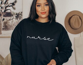 Nurse Sweatshirt, Registered Nurse Shirt, RN Sweater, Nurse Crewneck, Nurse Graduation Gift, Nursing School, Nurse Grad Gift, Nurse gift
