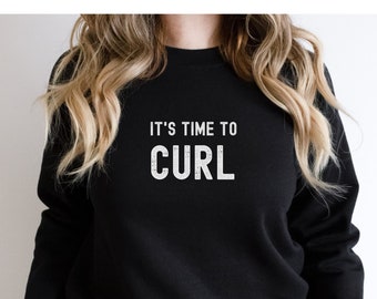 Curling Unisex Crewneck Sweatshirt, Curling Lover Shirt, Men's Crewneck  Sweatshirt, Ladies Crewneck Sweatshirt, Curling Team Sweater