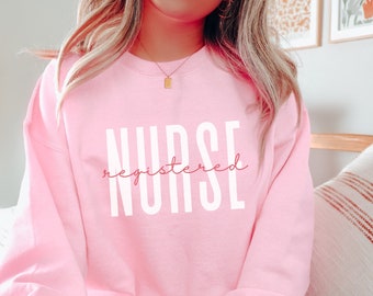 Registered Nurse Sweatshirt, RN Sweater, RN Gifts, Nurse Graduation Gift, Student Nurse Gifts, Nurse Crewneck, Nurse Shirt, Nursing Graduate