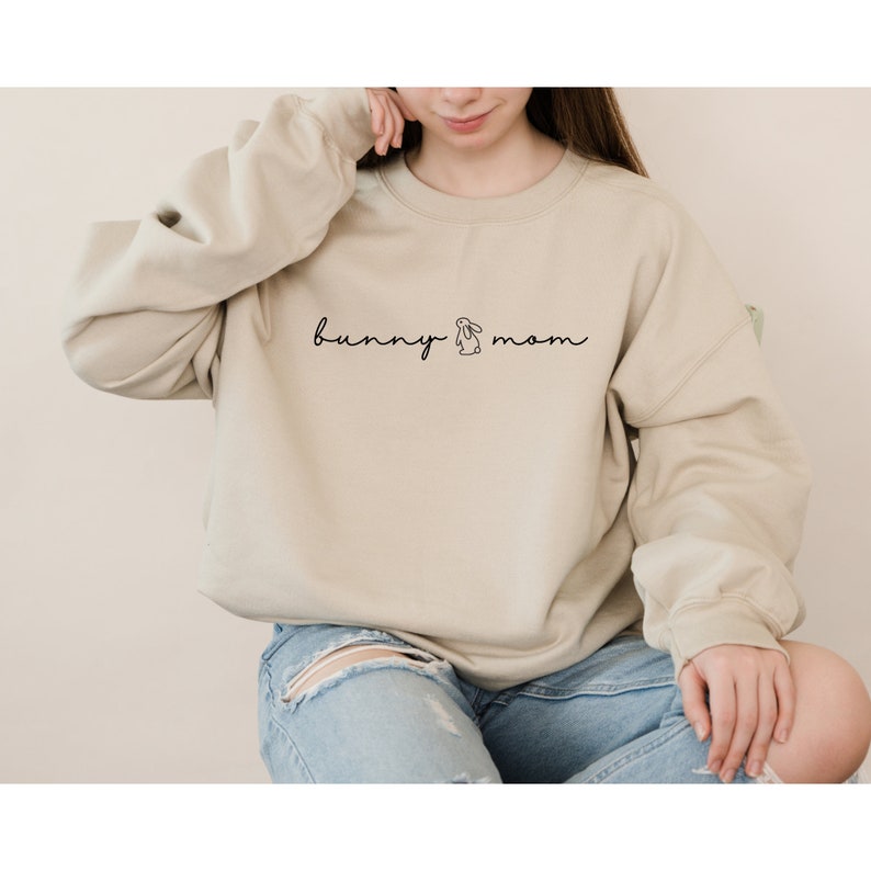 Bunny Mom Sweatshirt, Bunny Mama Gift, Rabbit Lover Gifts, Bunny Parent Shirt, Bunny Lover Shirt, Bunny Mom Gift, Bunny Shirt, Rabbit Shirt 画像 7