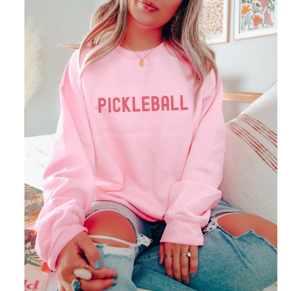 Pickleball Sweatshirt for Women, Vintage Pickleball Sweater, Pickleball Player Gifts for Her, Pickleball Team Matching Outfit, Pickleballer