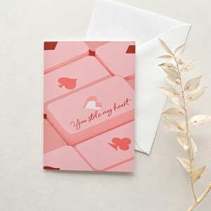 Tu as volé mon cœur | Carte de Saint-Valentin mignonne