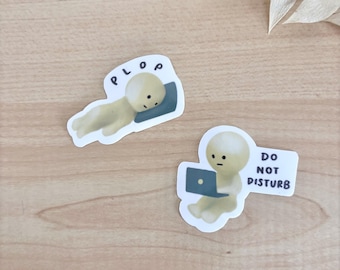 Pegatinas Smiski / Pegatinas de vinilo resistentes al agua, para diario, agenda, portátil y teléfono